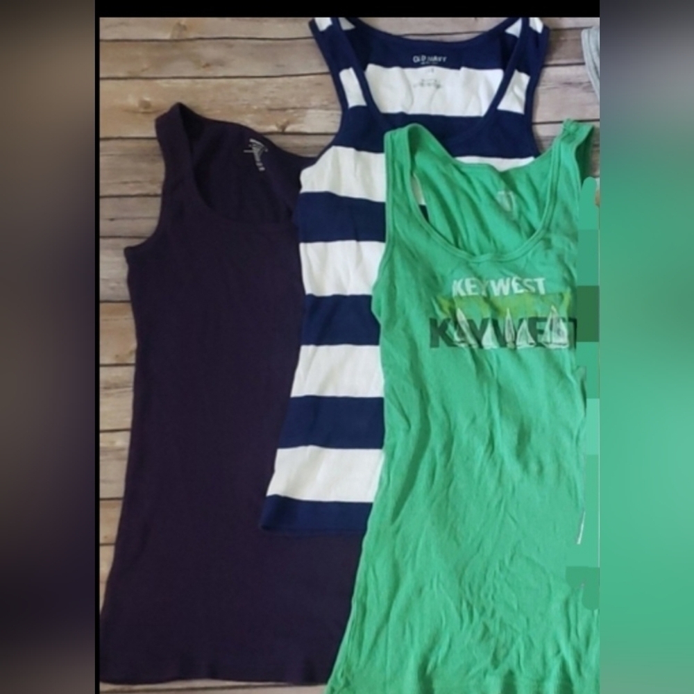 Old Navy set of 3 various color tank tops